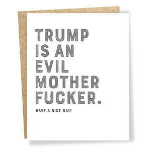 trump motherfucker card