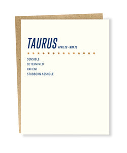 taurus card