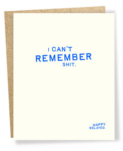 Remember card
