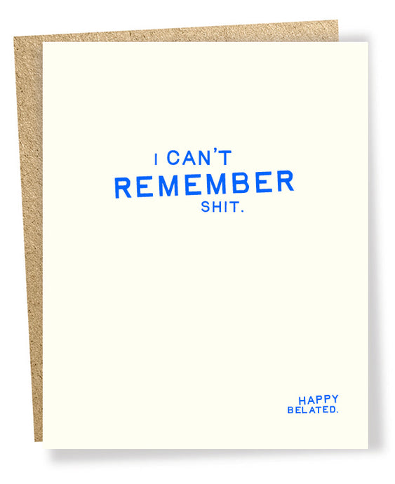 Remember card
