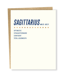 sagittarius card