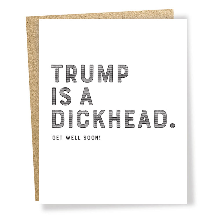 trump dickhead card