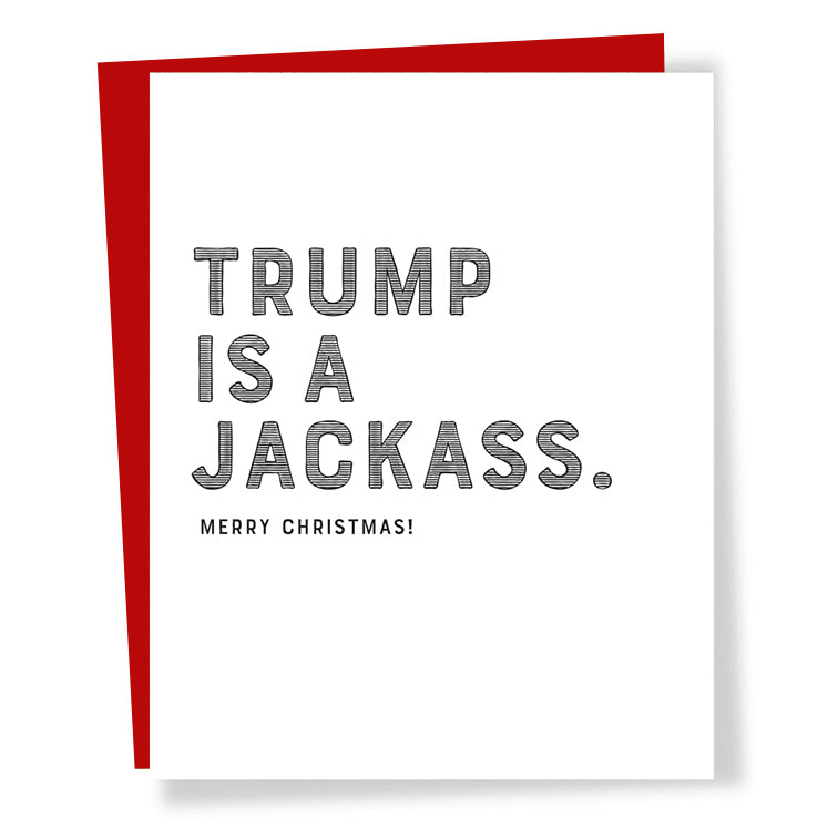 trump jackass card