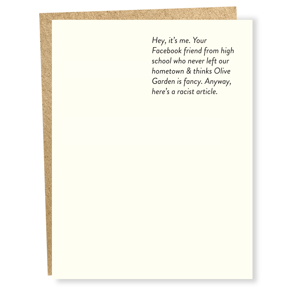 FB friend card