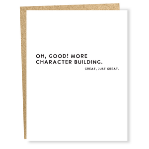 character building card