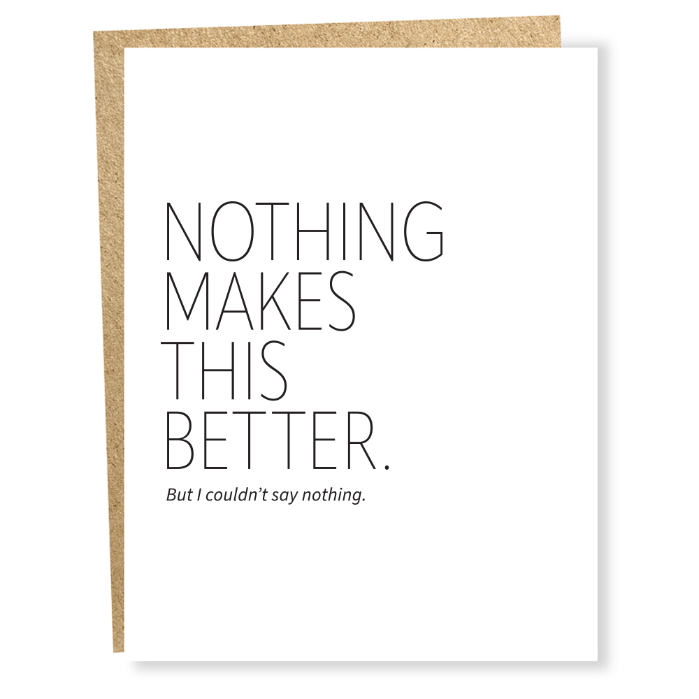 Say Nothing card
