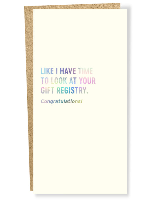 gift registry cash card