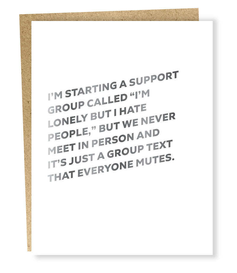 support group card