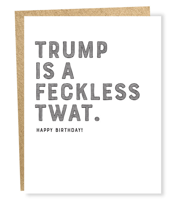 trump twat card