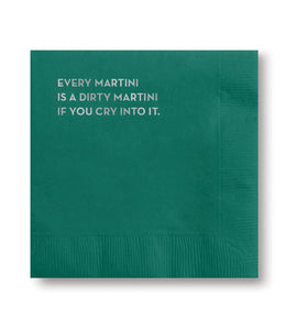 dirty martini napkins