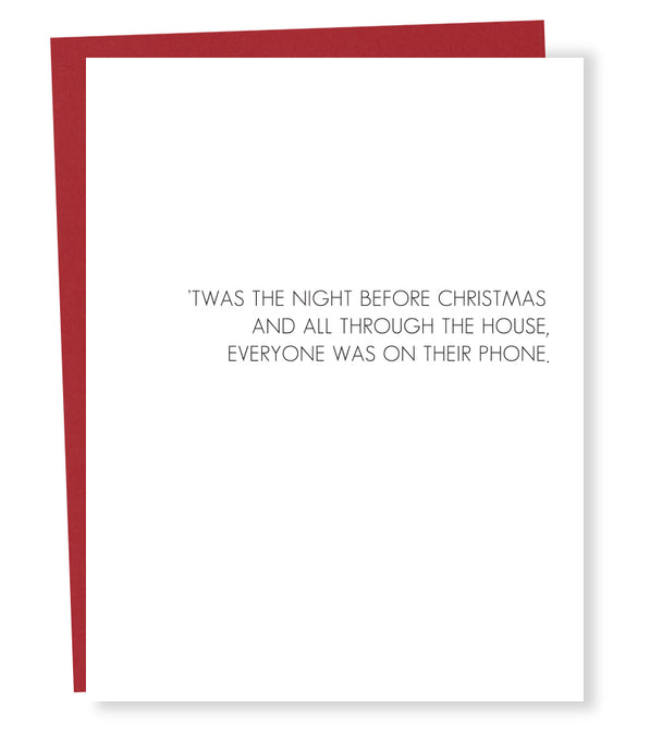 phone holiday card