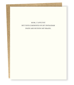 instagram comments card