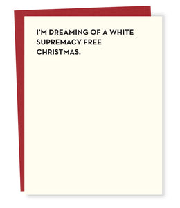 white christmas card