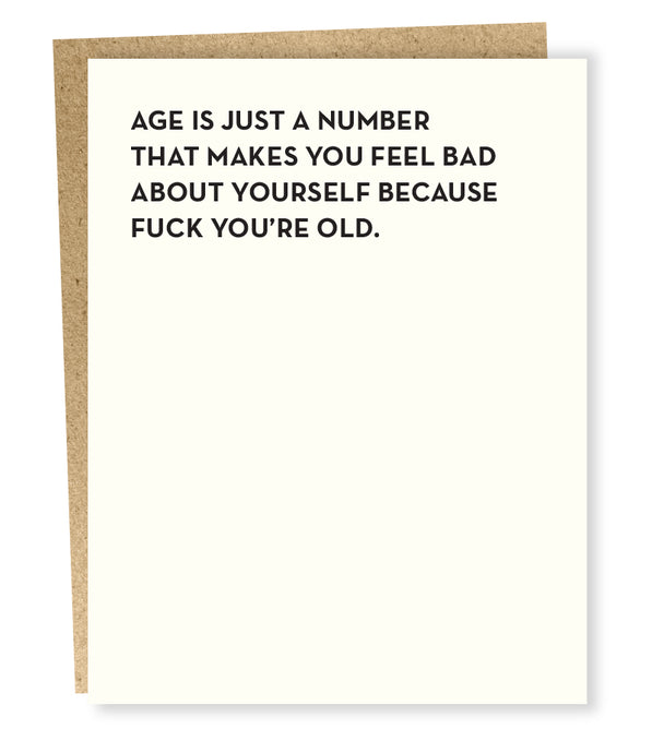 just a number card