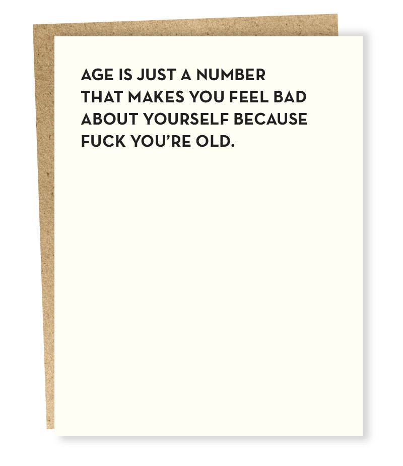 just a number card