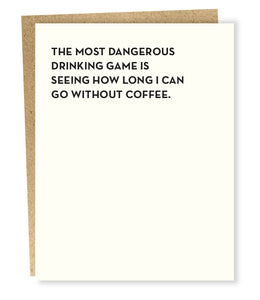 drinking game card