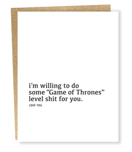 thrones level card