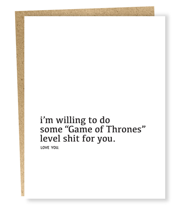 thrones level card