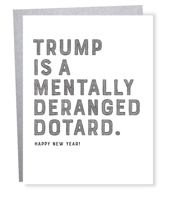 trump dotard card