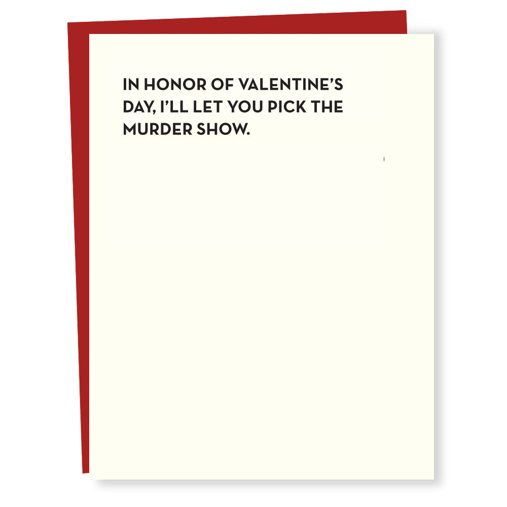 murder show card